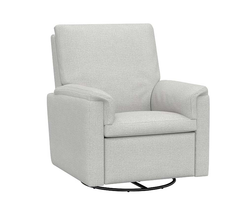Shop Dream Swivel Glider Swivel Glider Basketweave Slub Ash