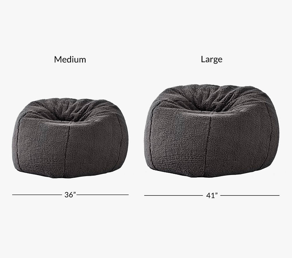 Charcoal best sale bean bag