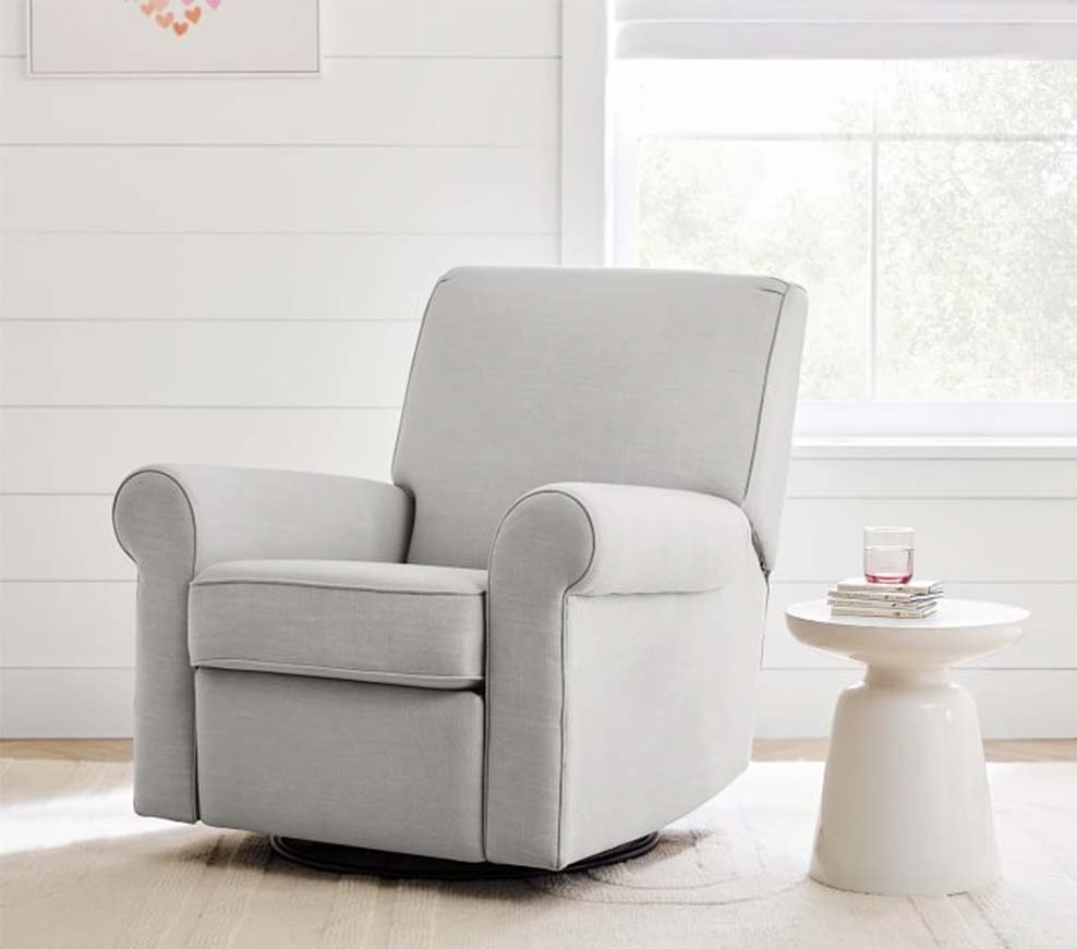 Light grey cheap glider chair