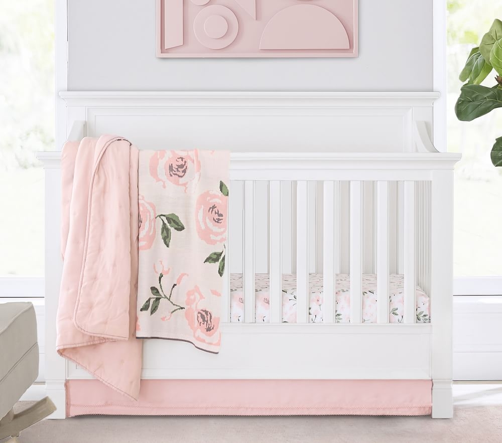 Shop Amelia Tencel Crib Skirt online Pottery Barn Kids Kuwait