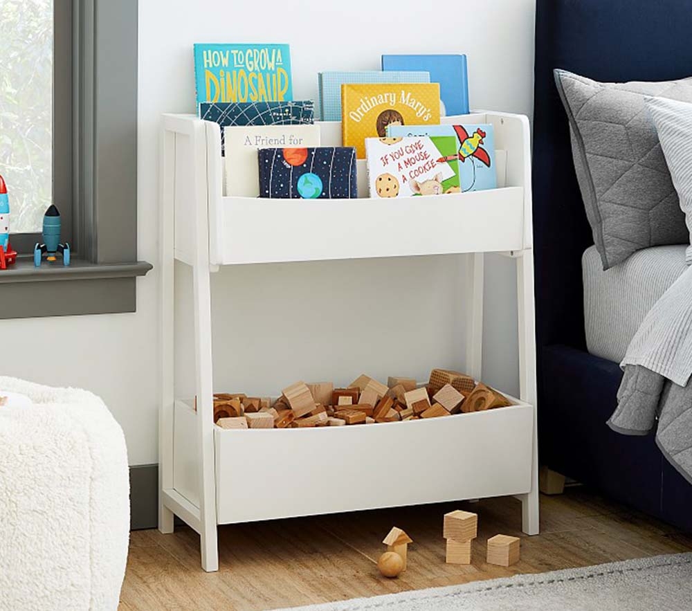 Pottery barn outlet angled bookcase