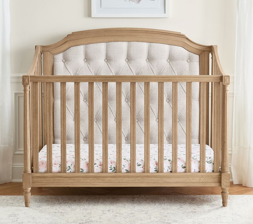 Upholstered sales convertible crib