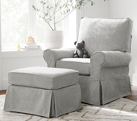 Nursery chair and ottoman sales