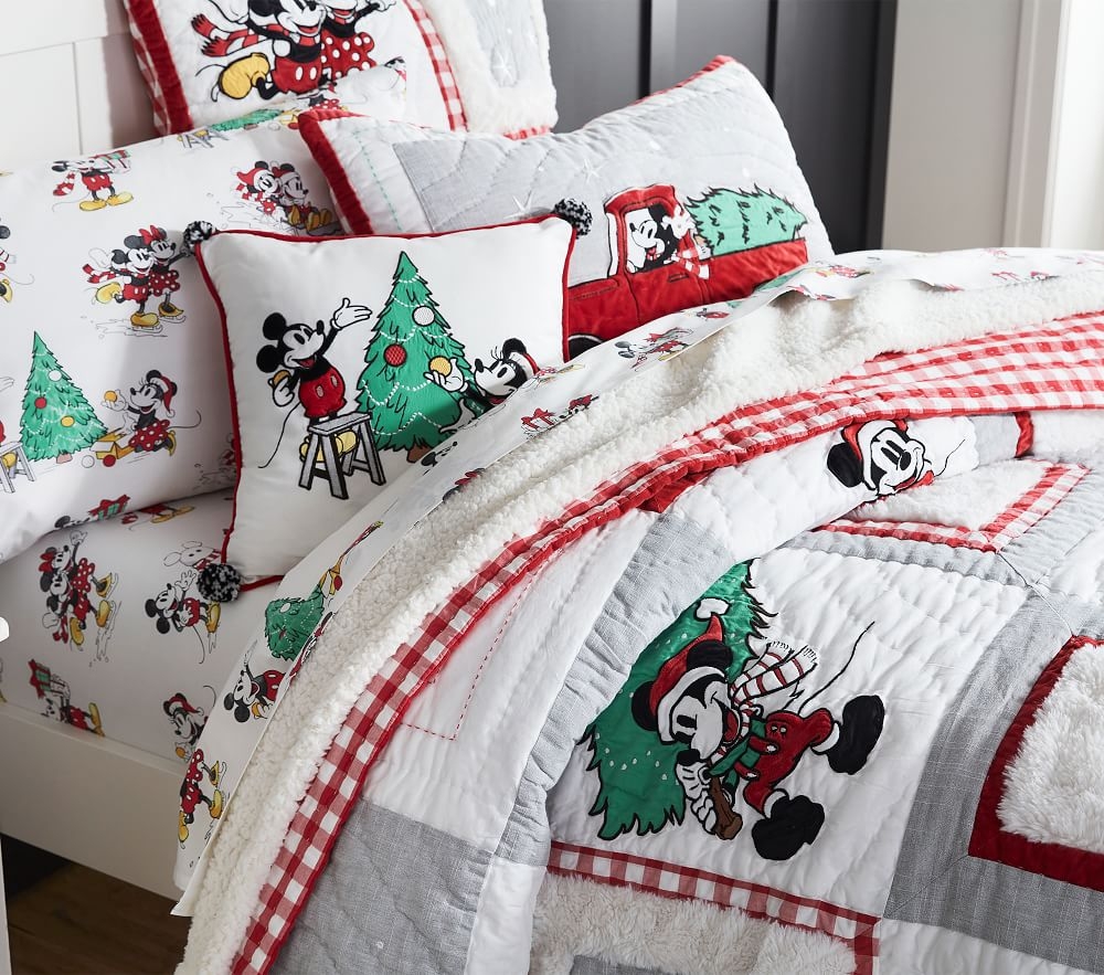Shop Disney Mickey Mouse Holiday Quilt Shams online Pottery