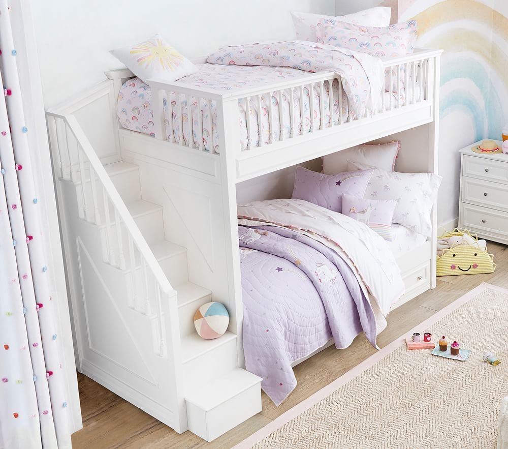 Unicorn bunk 2024 bed with desk