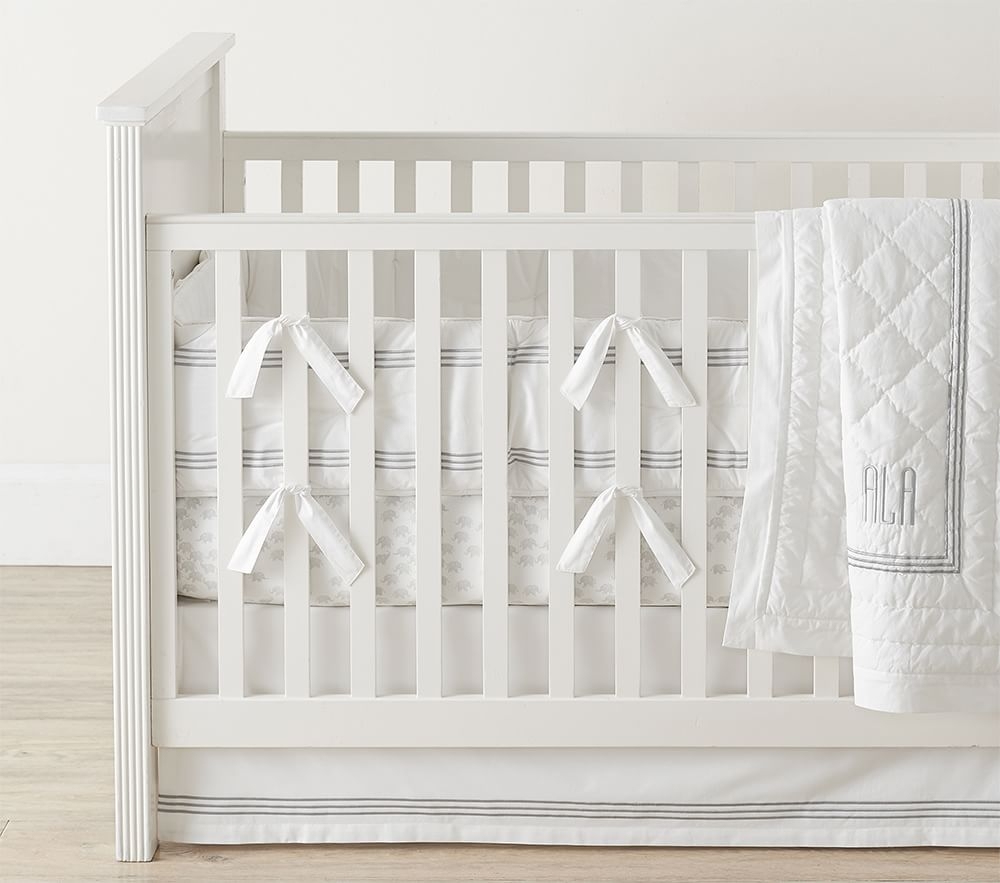 Pottery barn cot bumper sales
