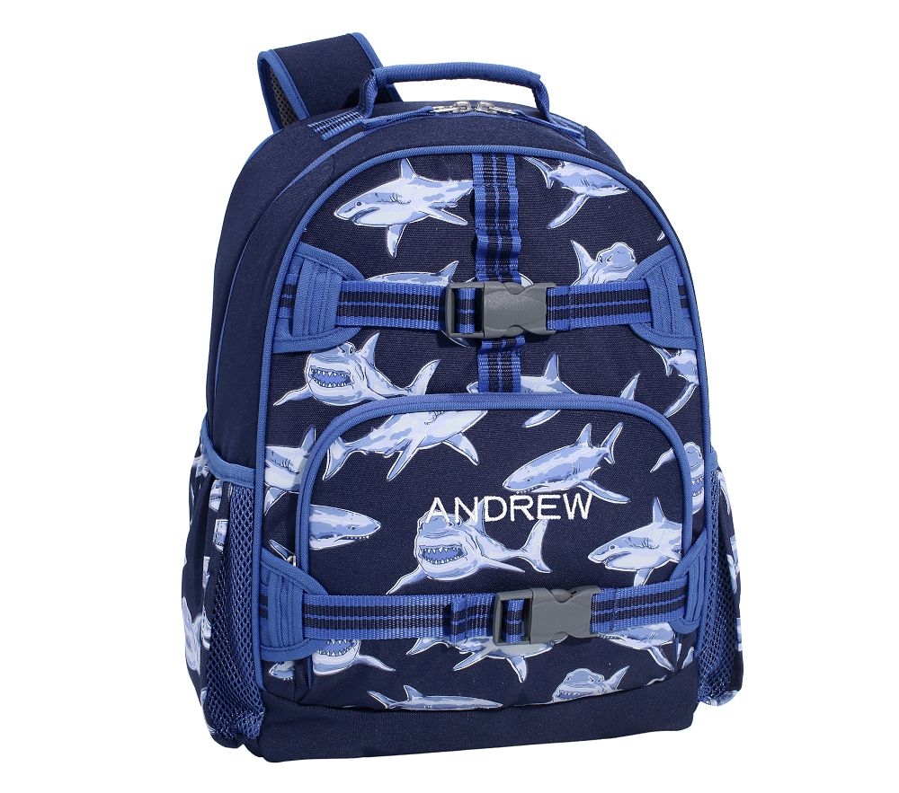Blue online shark backpack