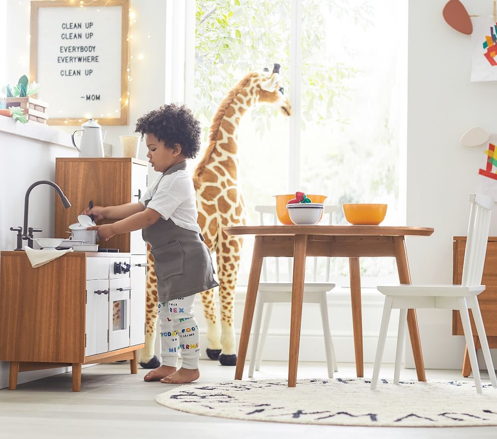 Mid century play kitchen hot sale