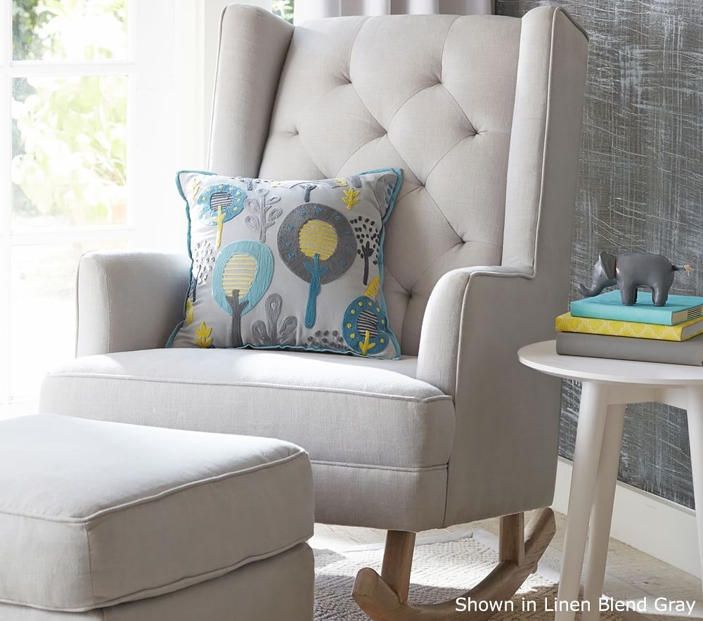 Modern rocking chair with ottoman sales