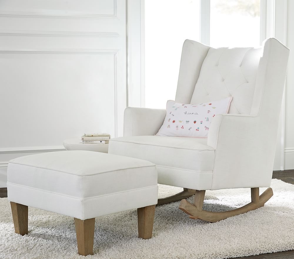 Modern rocking chair with ottoman shop