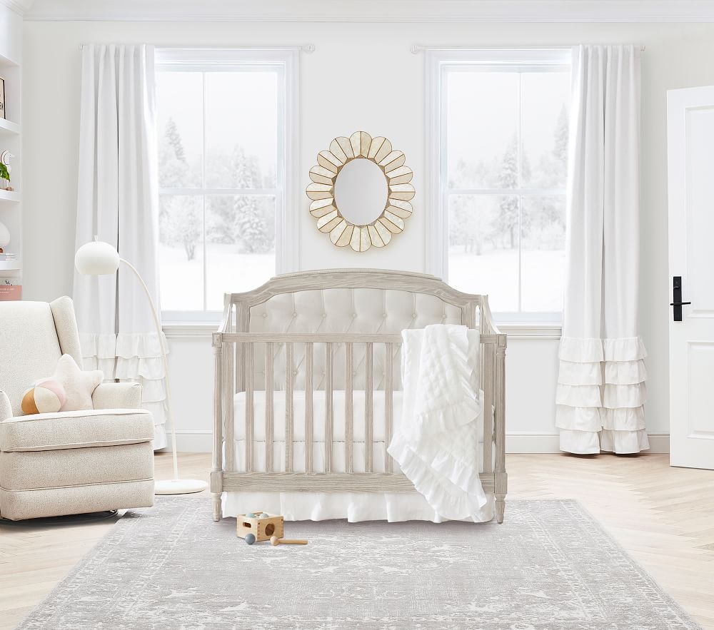 Pottery barn cheap baby crib skirt