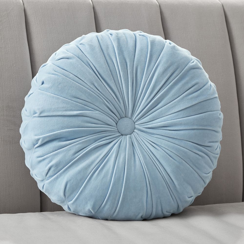 Round pleated pillow shop