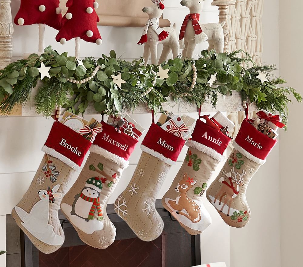 Pottery barn store christmas stockings