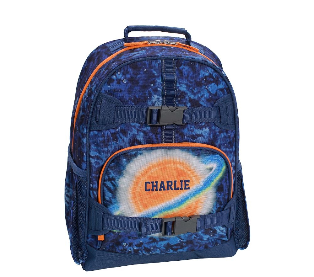 Shop Mackenzie Navy Planet Tie Dye Backpacks online Pottery Barn