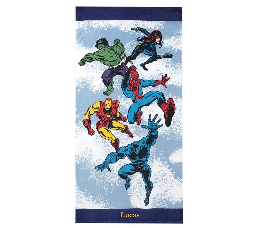Shop Marvel Kid Beach Towel online Pottery Barn Kids Kuwait