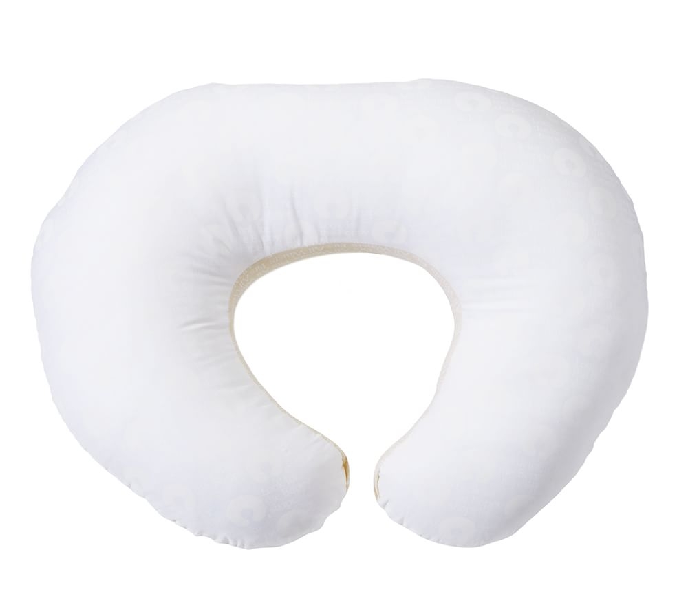 Black and top white boppy pillow