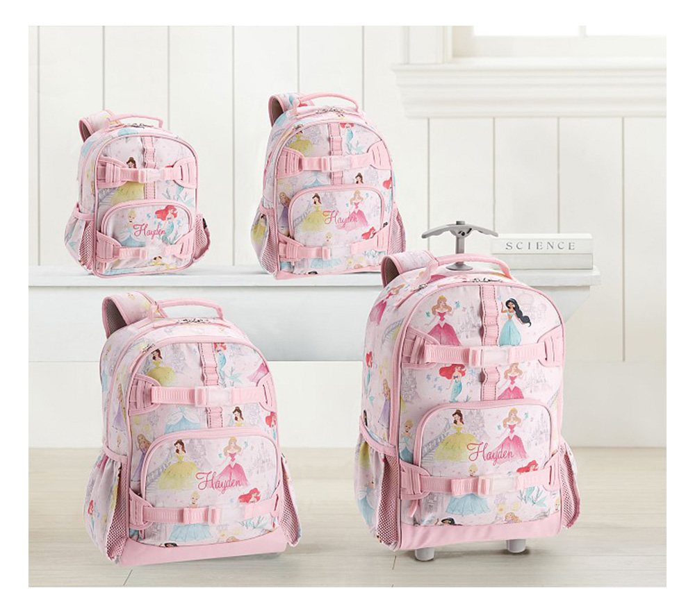 Princess rolling backpack deals